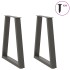 Patas para mesa de centro en forma de V 2 uds antracita