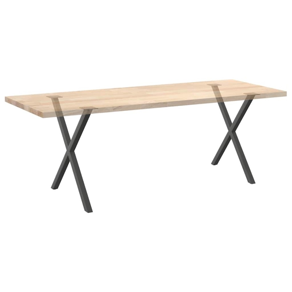 Patas para mesa de comedor en forma de X 2 uds antracita