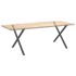 Patas para mesa de comedor en forma de X 2 uds antracita