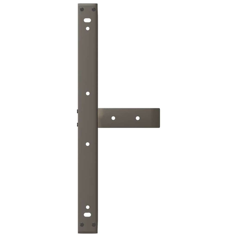 Patas de mesa centro forma T 2uds acero natural