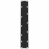 Patas de mesa de centro acero negro 2 uds 50x(72-73)