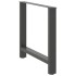 Patas de mesa de centro antracita 2 uds 80x(72-73) cm