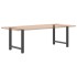 Patas de mesa de centro antracita 2 uds 80x(72-73) cm