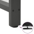 Patas de mesa de centro antracita 2 uds 80x(72-73) cm