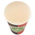 Tazas de café de papel 1000 uds 16oz 400ml rojo y
