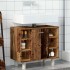 Armario de baño madera contrachapada envejecida 60x32x53,5