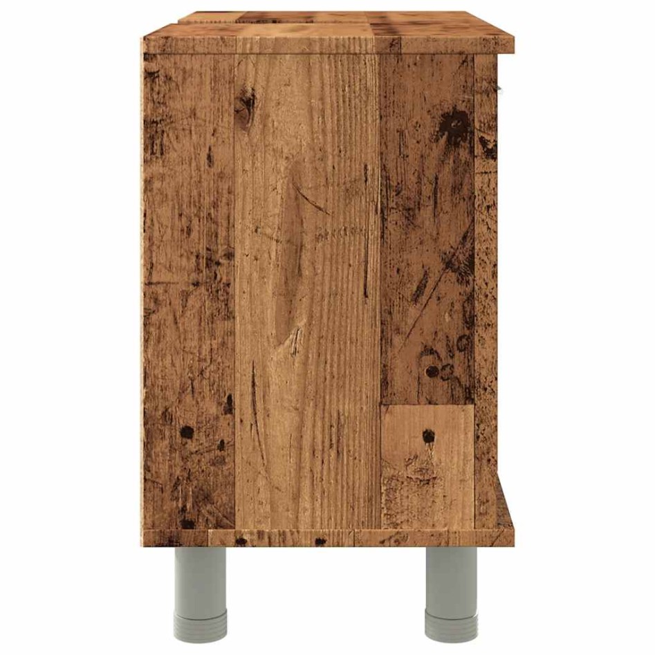 Armario de baño madera contrachapada envejecida 60x32x53,5