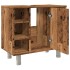 Armario de baño madera contrachapada envejecida 60x32x53,5