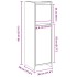 Armario de baño madera contrachapada roble artisan 30x30x95