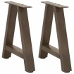 Patas de mesa de centro forma A 2uds acero 50x(42-43) cm