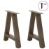 Patas de mesa de centro forma A 2uds acero 50x(42-43)