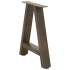 Patas de mesa de centro forma A 2uds acero 50x(42-43)