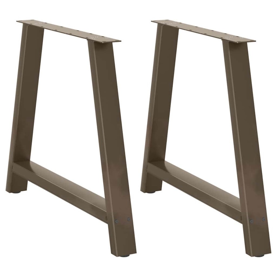 Patas de mesa de centro forma A 2uds acero 90x(72-73)