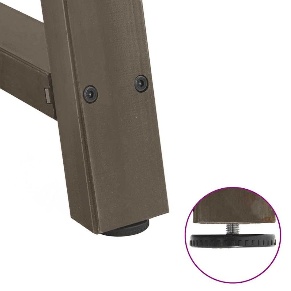 Patas de mesa de centro forma A 2uds acero 90x(72-73)