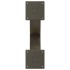 Patas de mesa centro forma X 2uds acero natural 50x(30-31)
