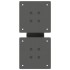 Patas de mesa centro forma X 2uds acero antracita 30x(30-31)