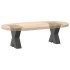 Patas de mesa centro forma X 2uds acero antracita 30x(30-31)
