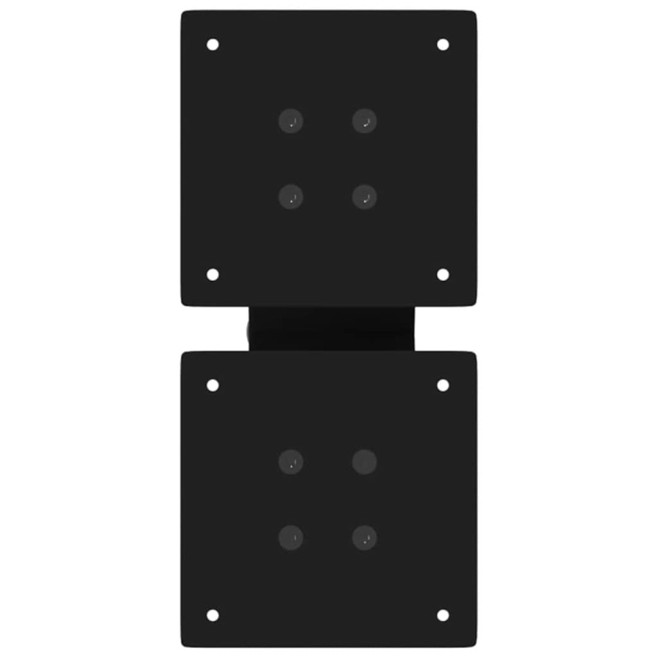 Patas de mesa de centro forma X 2uds acero negro 40x(30-31)