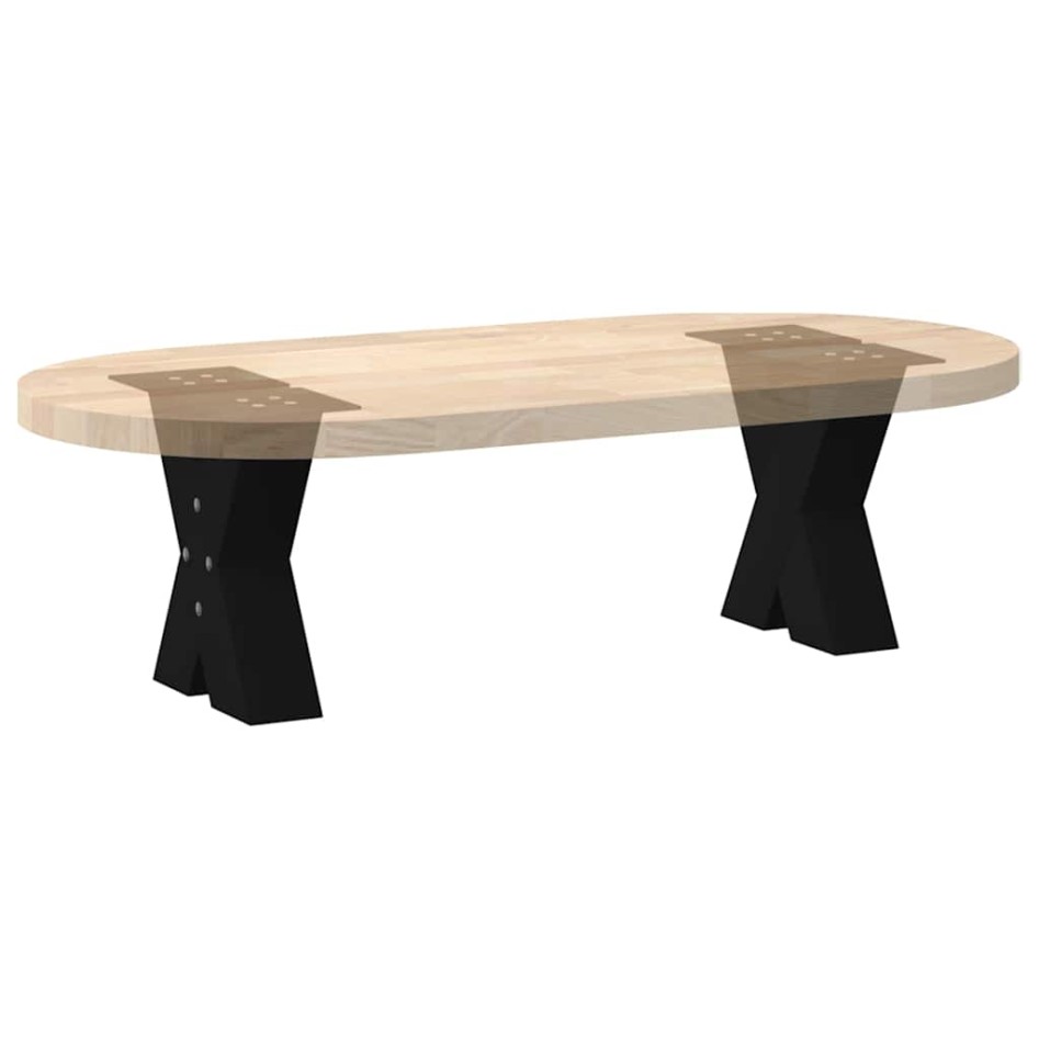 Patas de mesa de centro forma X 2uds acero negro 40x(30-31)
