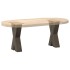 Patas de mesa centro forma X 2uds acero natural 28x(42-43)