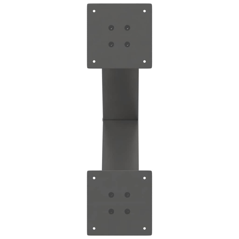 Patas para mesa de centro en forma de X 2 uds antracita