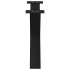 Patas de mesa de centro forma X 2uds acero negro 70x(42-43)