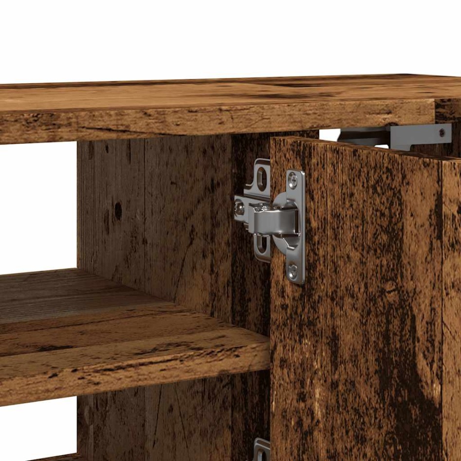 Armario de pared madera de ingeniería madera vieja 101x30x29