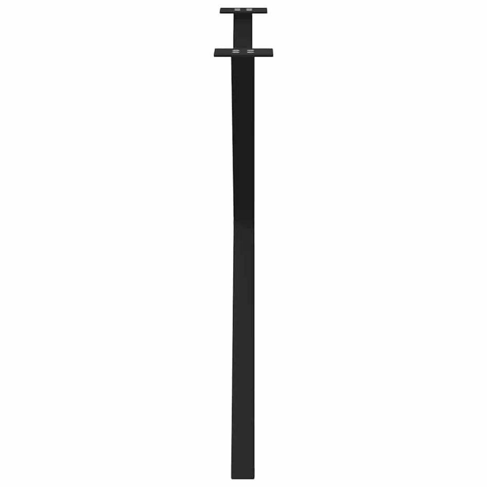 Patas para mesa comedor forma X 2uds acero negro 90x(72-73)