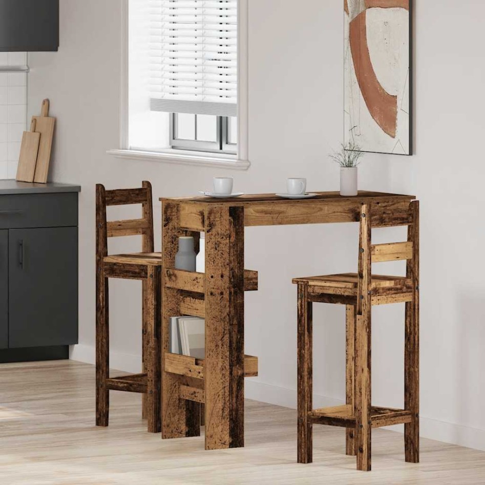 Mesa de bar de pared madera contrachapada