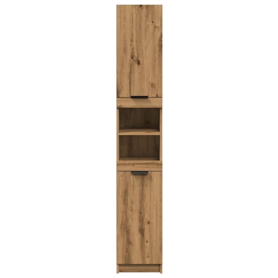 Armario de baño madera ingeniería roble artisan 32x34x188,5
