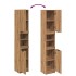 Armario de baño madera ingeniería roble artisan 32x34x188,5