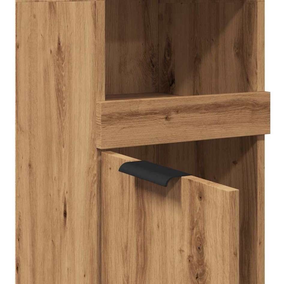 Armario de baño madera ingeniería roble artisan 32x34x188,5