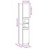 Armario de baño madera ingeniería roble artisan 32x34x188,5