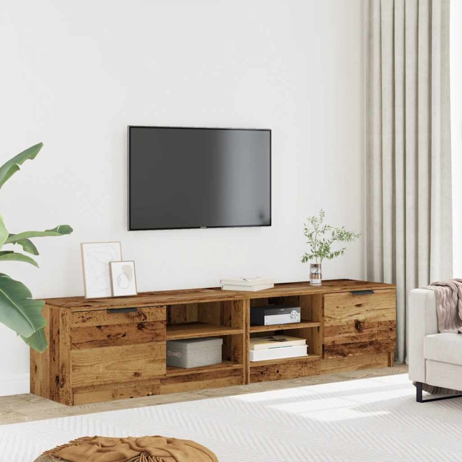 Muebles para TV 2 uds madera contrachapada