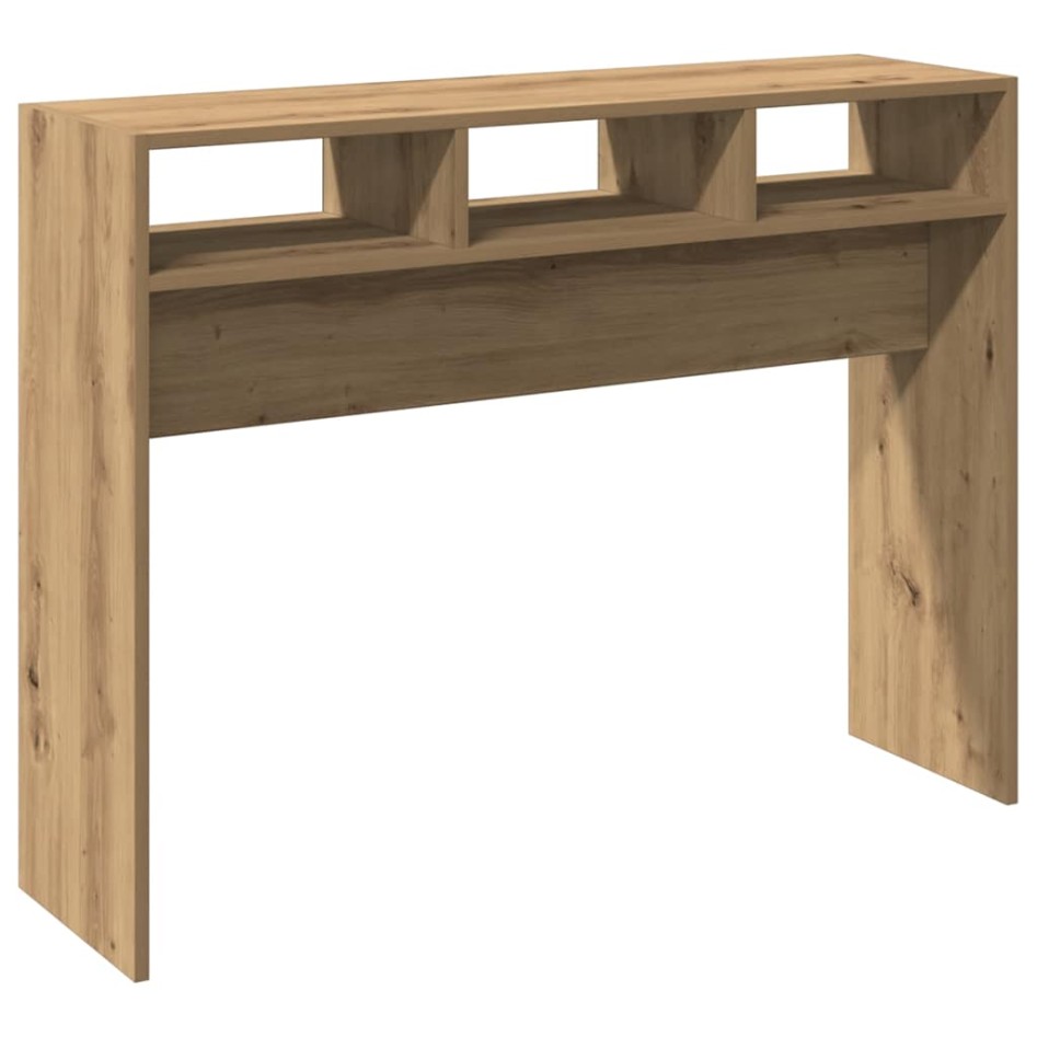 Mesa consola madera de ingeniería roble artesanal 105x30x80