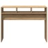 Mesa consola madera de ingeniería roble artesanal 105x30x80
