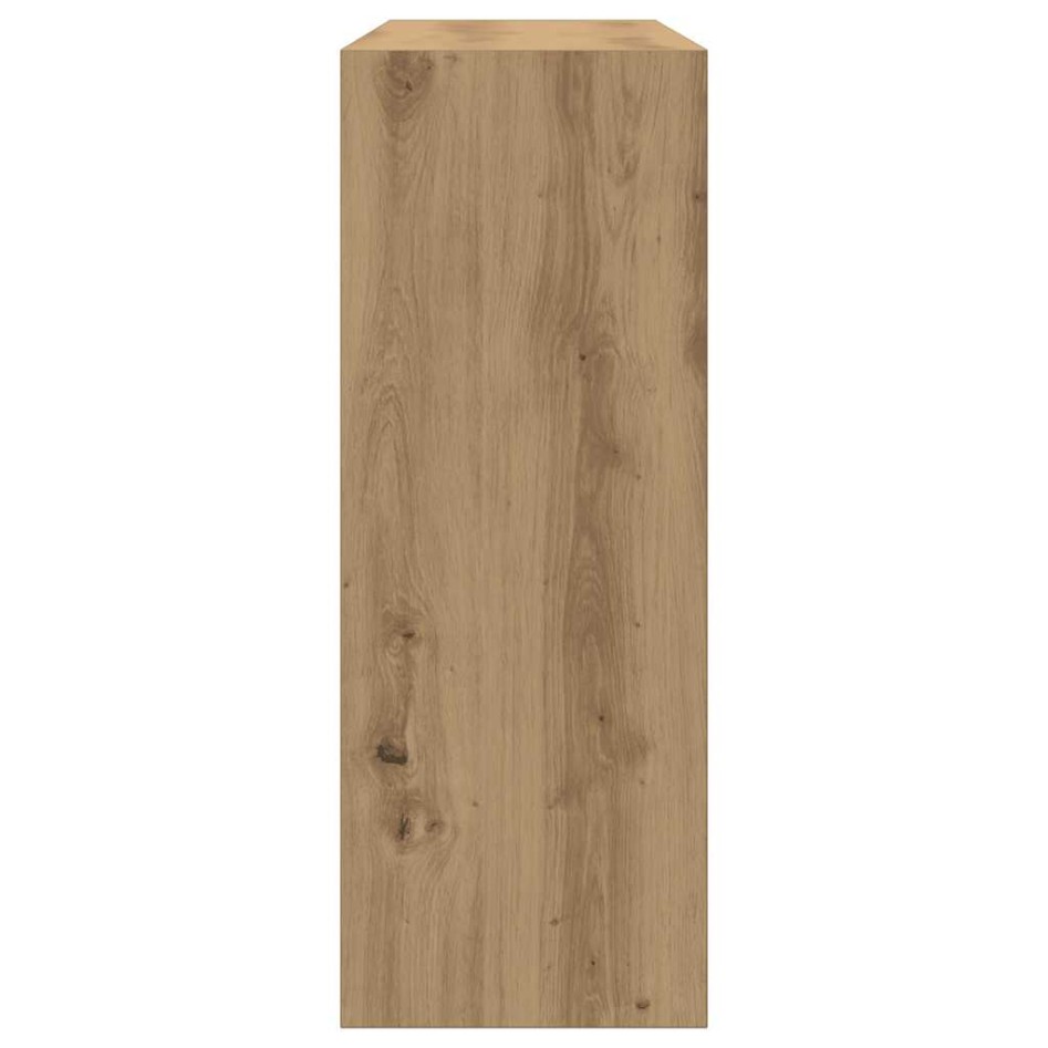 Mesa consola madera de ingeniería roble artesanal 105x30x80