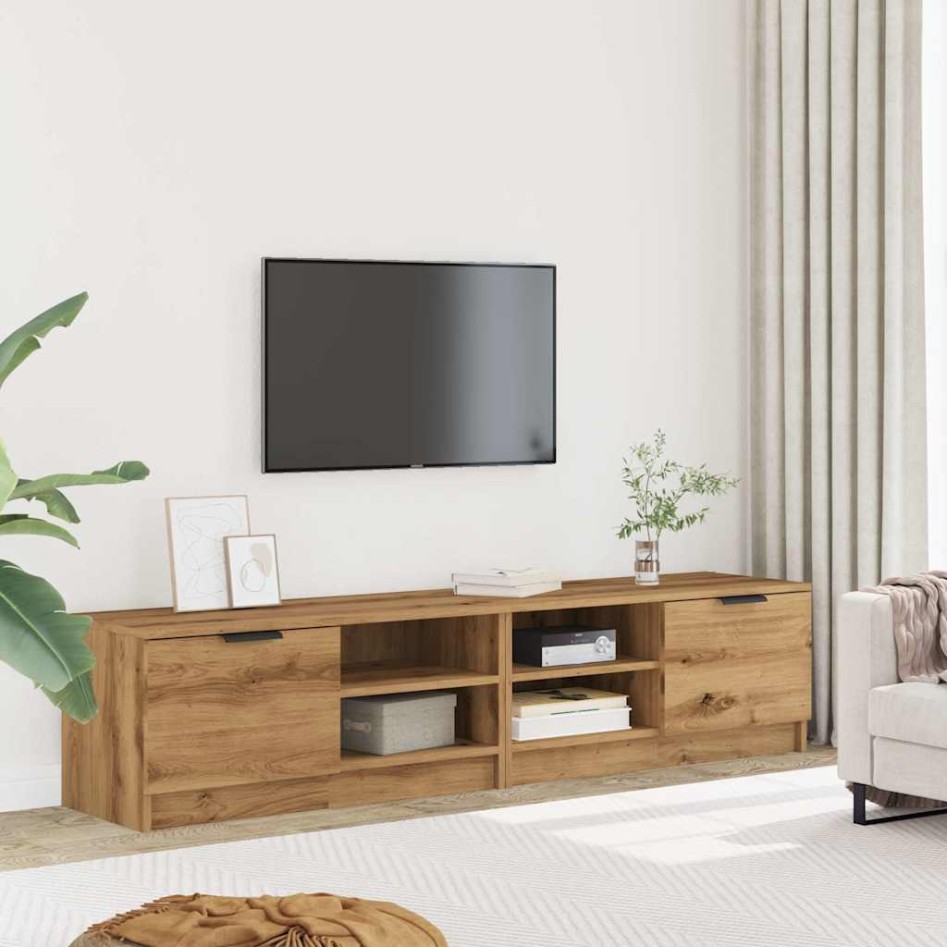 Muebles para TV 2 uds madera roble artisan 80x35x36,5