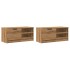 Muebles para TV 2 uds madera roble artisan 80x35x36,5