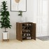 Mueble zapatero madera contrachapada roble ahumado 60x35x70