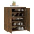 Mueble zapatero madera contrachapada roble ahumado 60x35x70