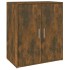 Mueble zapatero madera contrachapada roble ahumado 60x35x70