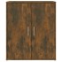 Mueble zapatero madera contrachapada roble ahumado 60x35x70