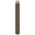 Patas para mesa de centro de acero natural 2 uds 60x(42-43)