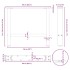 Patas para mesa de centro de acero natural 2 uds 60x(42-43)