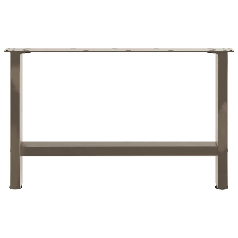 Patas para mesa de centro de acero natural 2 uds 70x(42-43)