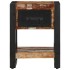 Mesilla de noche multicolor 35x34x45 cm madera maciza