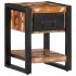 Mesilla de noche multicolor 35x34x45 cm madera maciza