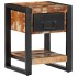 Mesilla de noche multicolor 35x34x45 cm madera maciza