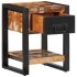 Mesilla de noche multicolor 35x34x45 cm madera maciza
